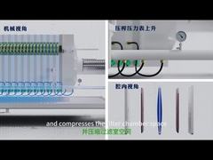 Equipamento industrial de desidratação de lodo por prensa de filtro de correia opera continuamente por 24 horas