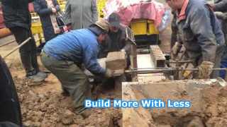 Máquina de tijolos pequenos para produção de material de construção