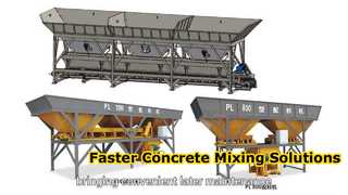 Máquina de tratamento por lotes concreta