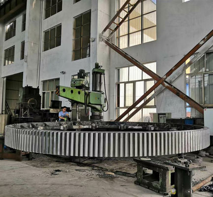 120MT Single Piece Ball Mill Girth Gear In Crusher And Rotary Kiln Production