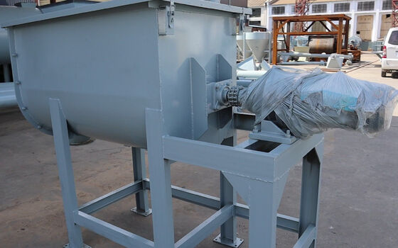 Cement Plant Equipments Mobile Wheel Horizontal Mortar Mixer Easy Transfer For Construction Sites