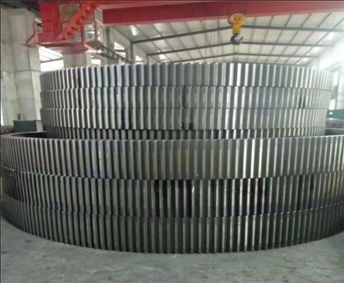 Costume grande de Ring For Mining Mill Can da engrenagem das circunferências da estufa giratória de ZG45 ZG42CrMO