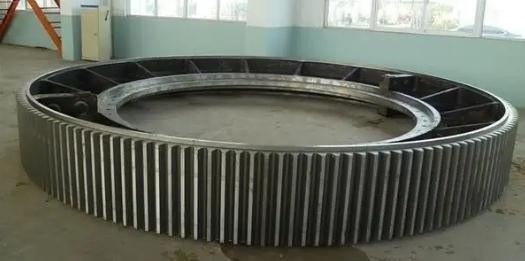 Engrenagem anelar moinho engrenagem circunferência dente oblíqua para moinho de mineração e forno rotativo