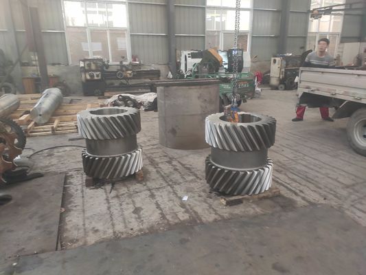 Pinhão personalizado do chanfro do ângulo da pressão com número personalizado de dentes