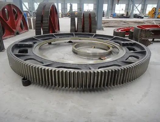 Forno rotativo resistente ao desgaste e baixo ruído Anel de engrenagem grande Acessório industrial grande