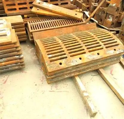 Partes de máquinas de mineração de aço para triturador de linhas de aço com elevado teor de manganês