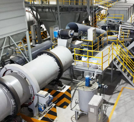 Linha de produção de fertilizantes compostos cientificamente razoáveis
