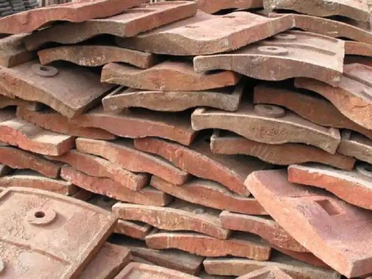 Placa de revestimento de liga resistente ao desgaste pode ser personalizada para britador e moinho de bolas