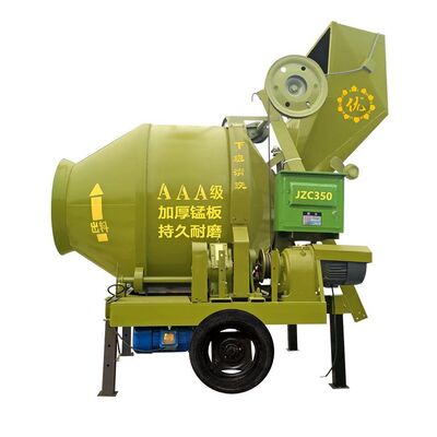 China Manufacturer JZC Tipping Bucket Drum Mixer para instalações de produção de cimento e equipamentos de instalações de cimento