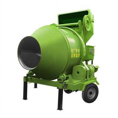 Equipamentos para Cimenteiras Misturador de Concreto Móvel de 350L com Tremonha de Elevação por Cabo de Aço para Mineração e Infraestrutura