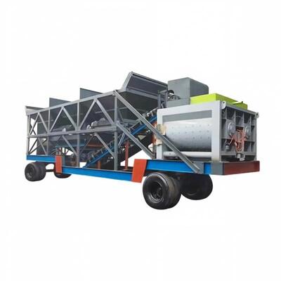Central de Concreto Móvel JS para Transferência Rápida em Construção Equipamentos de Usina de Cimento