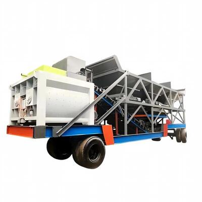 JS Instalação móvel de mistura forçada 20 a 180 m3/h Equipamento da fábrica de cimento fornecedor da China