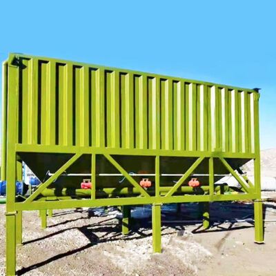 Cement Plant Equipments Horizontal Cement Tank 50T-150T Horizontal Cement Silo For Concrete Batching Plant Mining Project Powder Storage