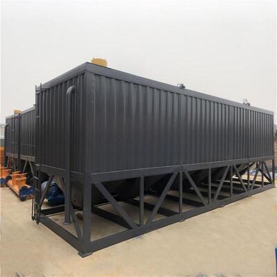 Fornecimento de Fábrica de Equipamentos para Cimenteiras Tanque de Cimento Horizontal Silo de Cimento Horizontal de Camada Única e Dupla com Múltiplas Portas de Descarga
