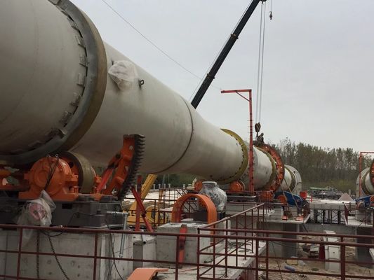 Estufa giratória do cimento 14t/H da gipsita 2.2×6.5M do queimador para o equipamento de mineração