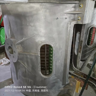 1ton 800kw máquina de metalurgia de forno de fusão por indução de média frequência de derretimento rápido